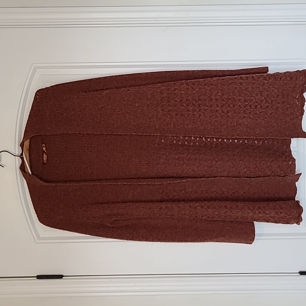 Beautiful Belldini Long Copper Cardigan